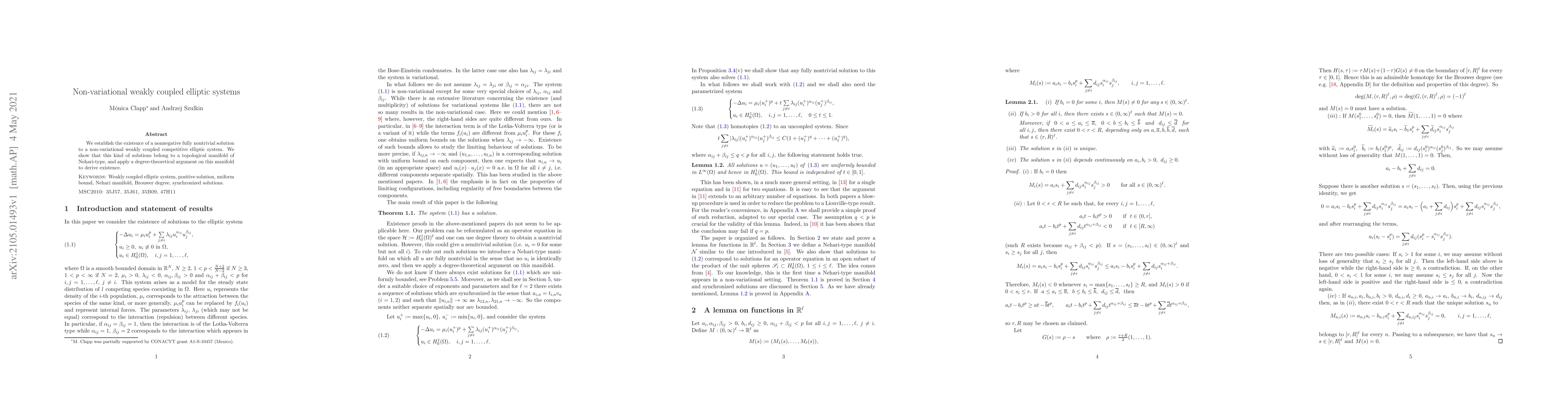 Thumbnail for Non-variational weakly coupled elliptic systems