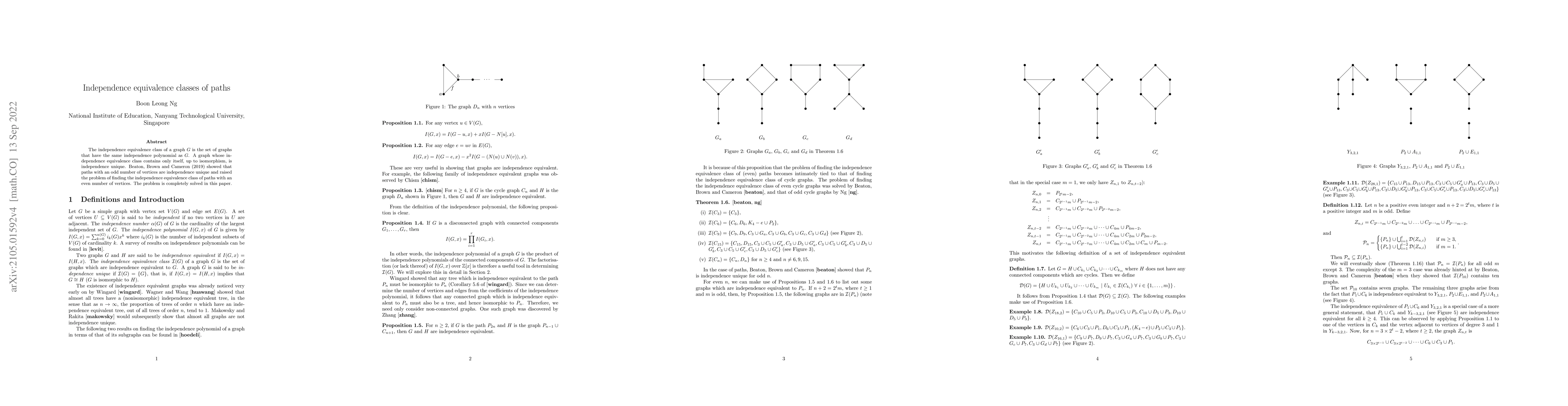 Thumbnail for Independence equivalence classes of paths