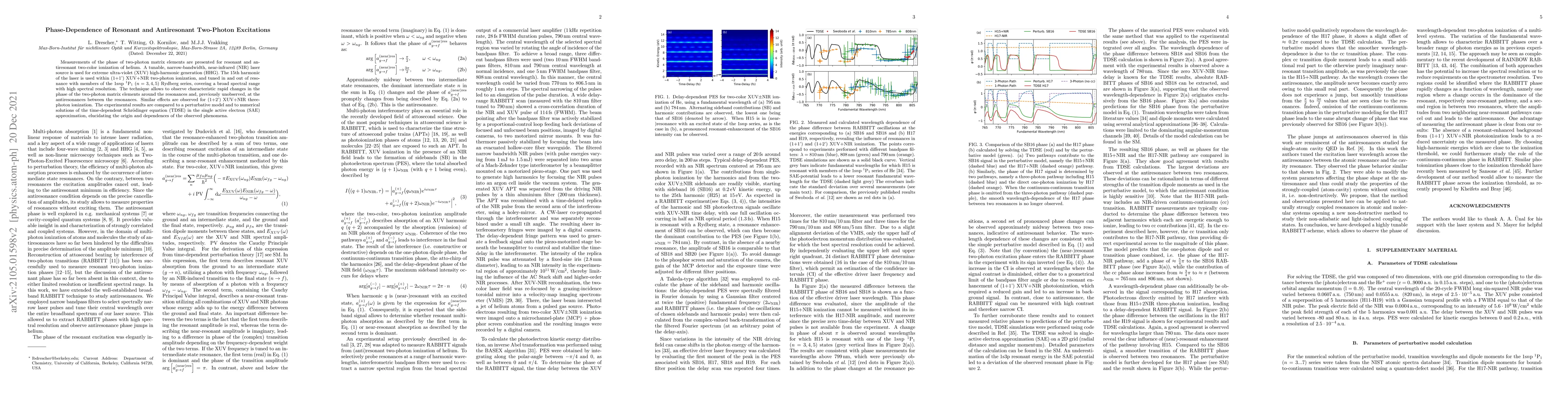 Thumbnail for Phase-Dependence of Resonant and Antiresonant Two-Photon Excitations