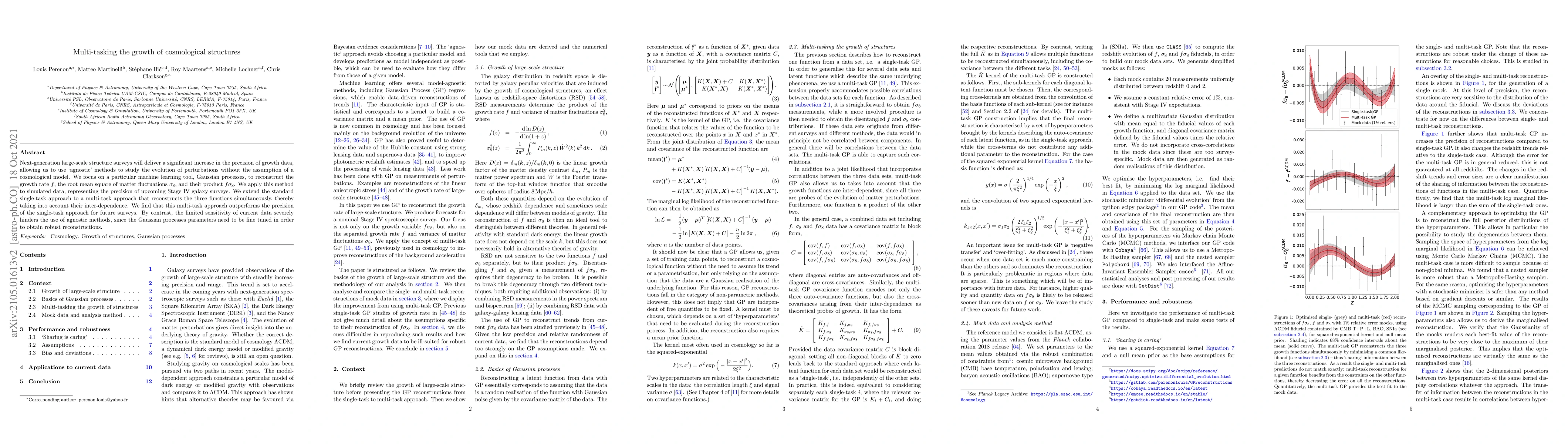 Thumbnail for Multi-tasking the growth of cosmological structures