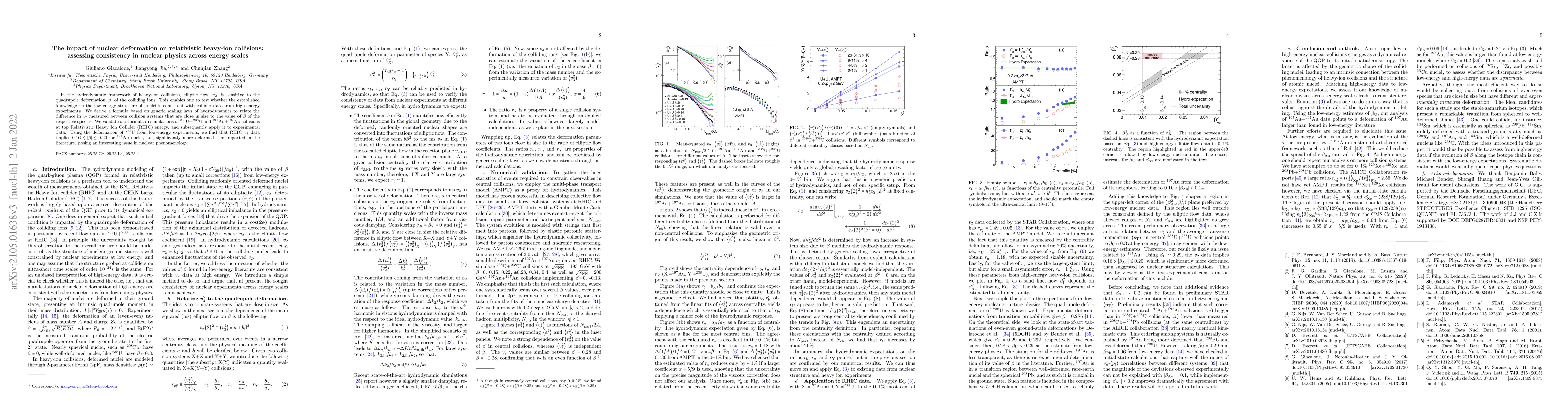 Thumbnail for The impact of nuclear deformation on relativistic heavy-ion collisions:
  assessing consistency in nuclear physics across energy scales