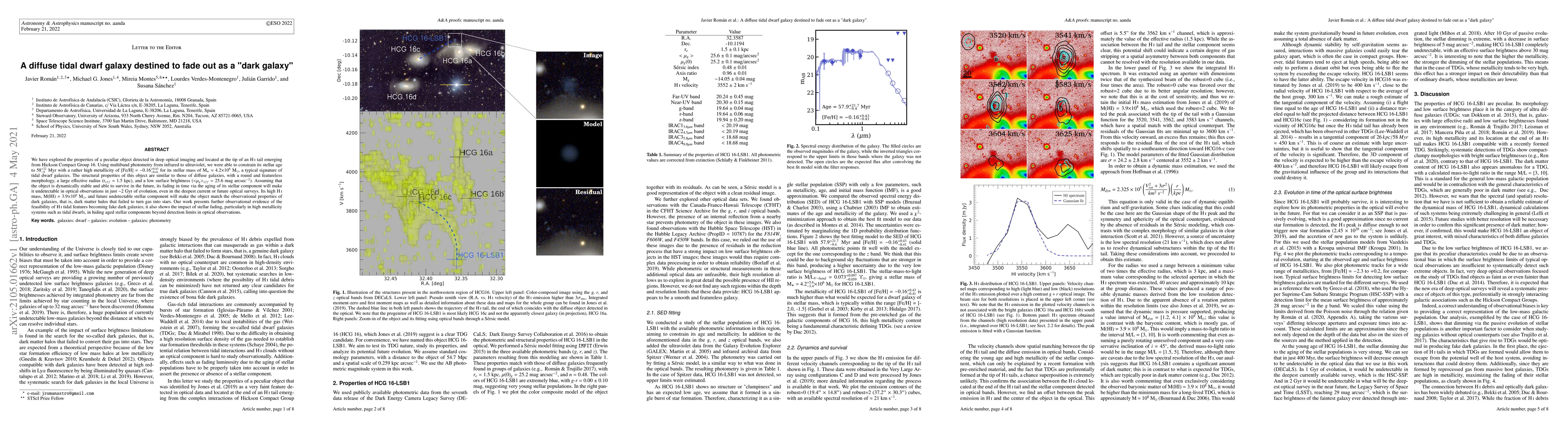 Thumbnail for A diffuse tidal dwarf galaxy destined to fade out as a "dark galaxy"
