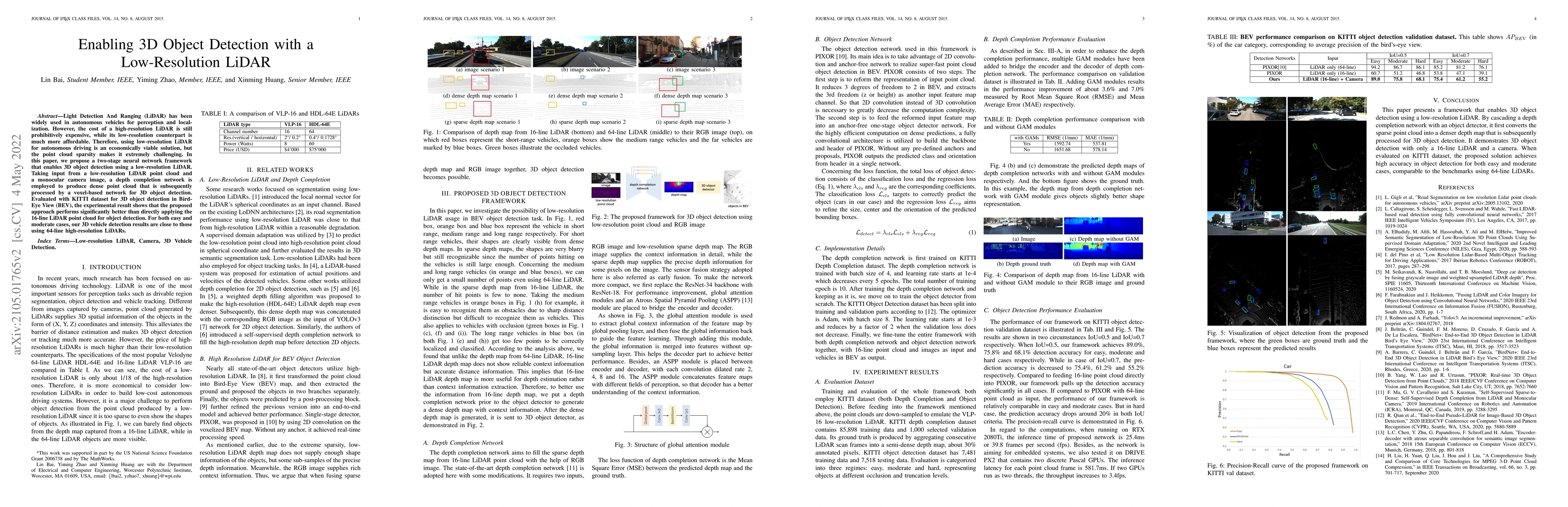 Thumbnail for Enabling 3D Object Detection with a Low-Resolution LiDAR