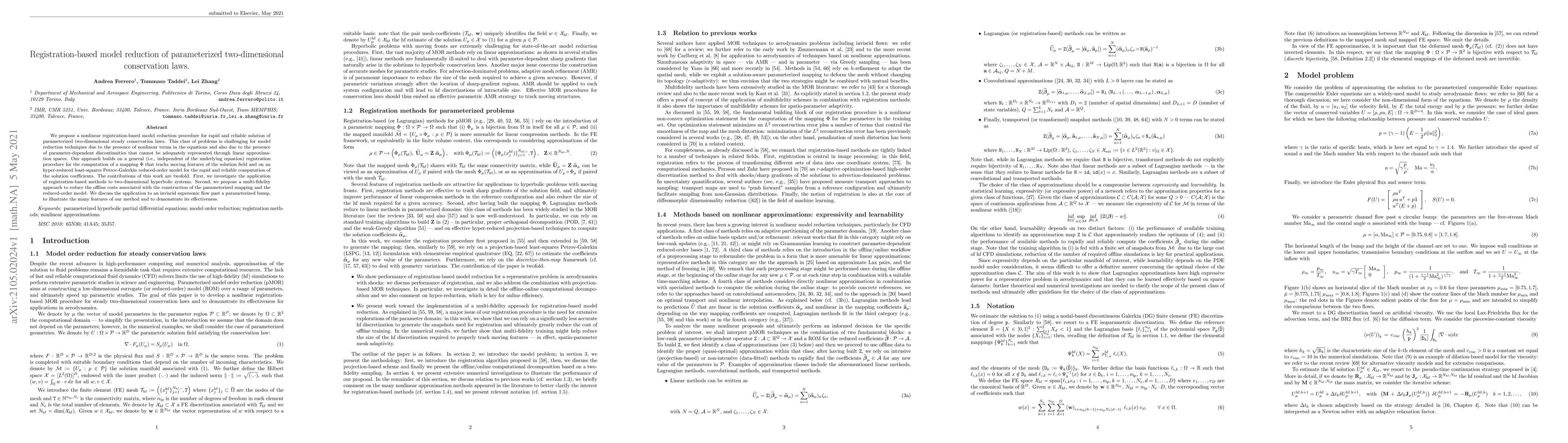 Thumbnail for Registration-based model reduction of parameterized two-dimensional
  conservation laws
