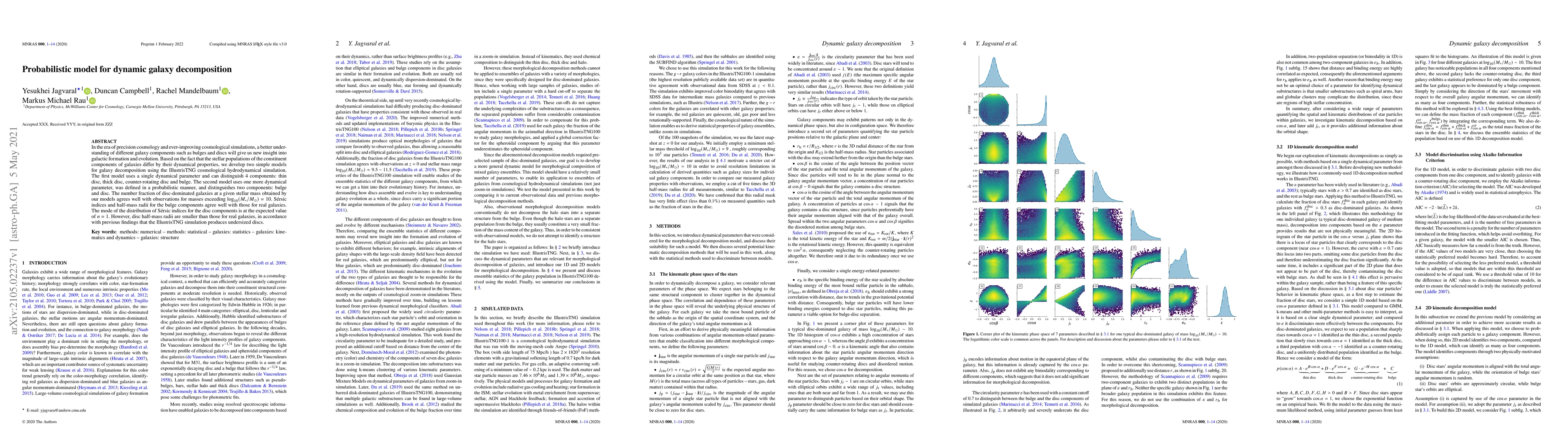 Thumbnail for Probabilistic model for dynamic galaxy decomposition