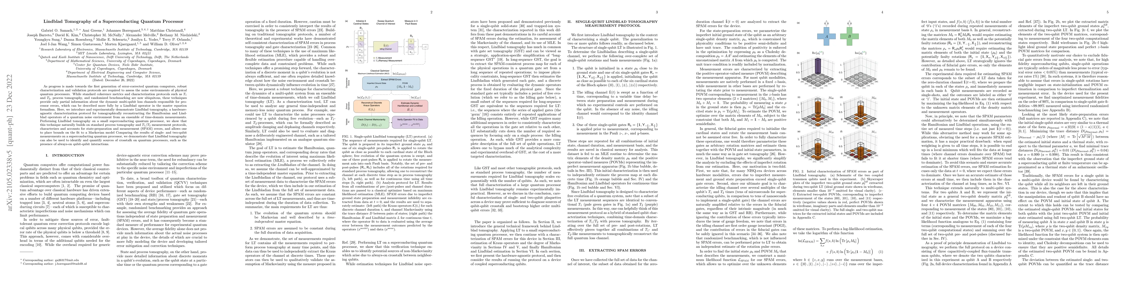 Thumbnail for Lindblad Tomography of a Superconducting Quantum Processor