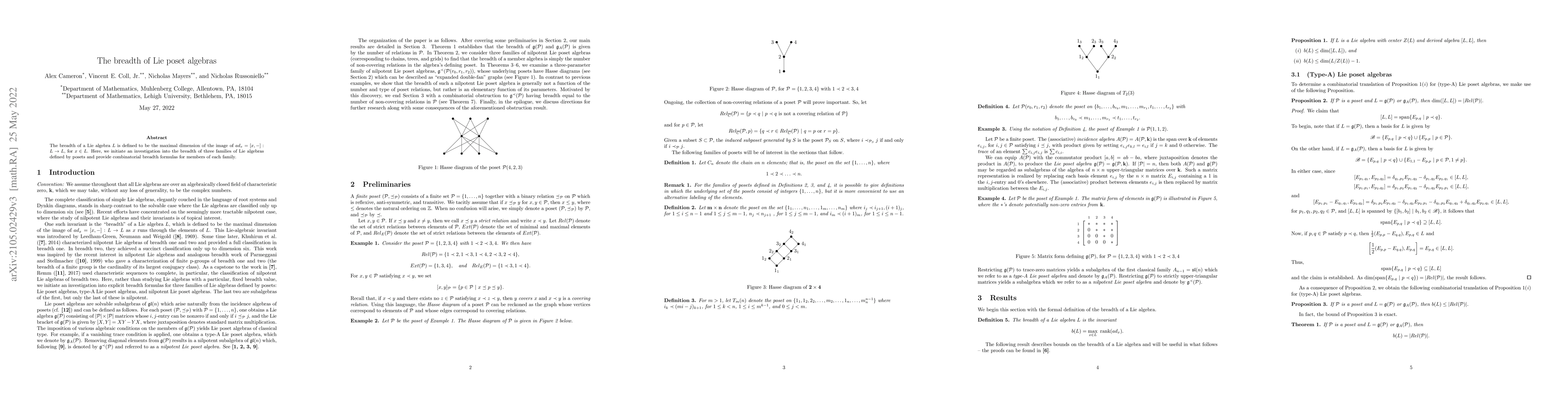 Thumbnail for The breadth of Lie poset algebras