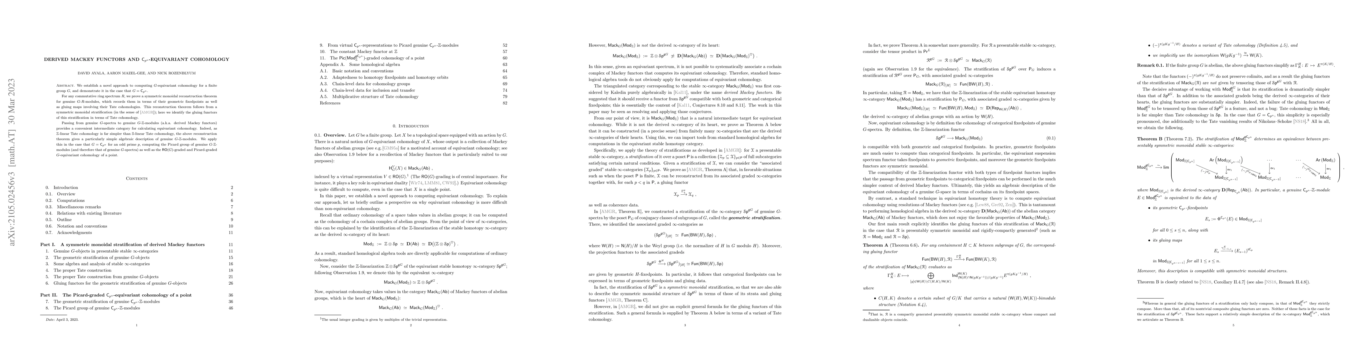 Thumbnail for Derived Mackey functors and $C_{p^n}$-equivariant cohomology