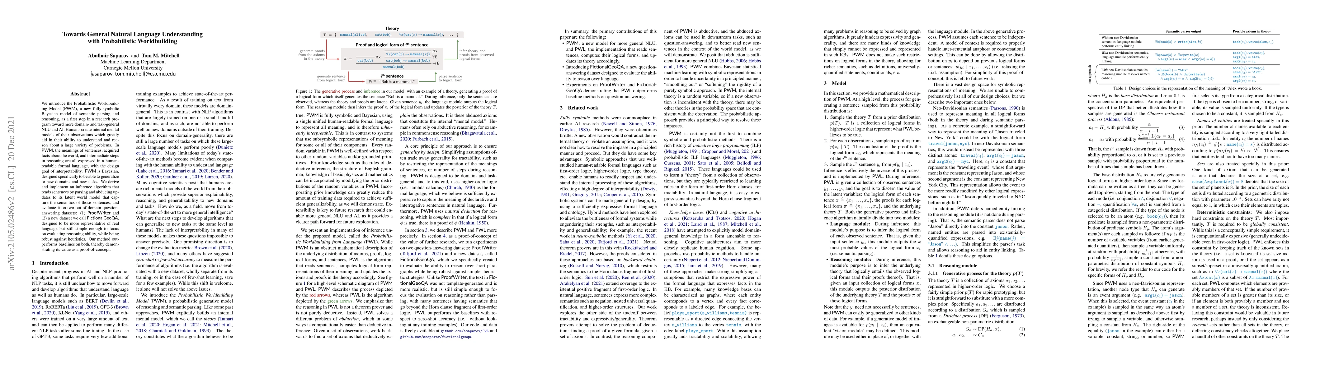 Thumbnail for Towards General Natural Language Understanding with Probabilistic
  Worldbuilding