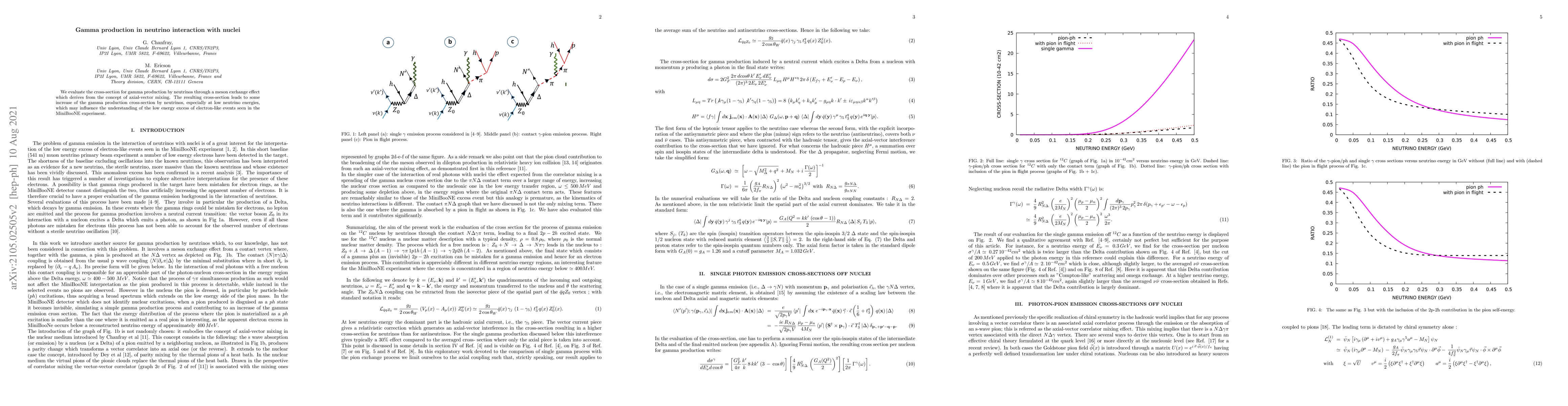 Thumbnail for Gamma production in neutrino interaction with nuclei