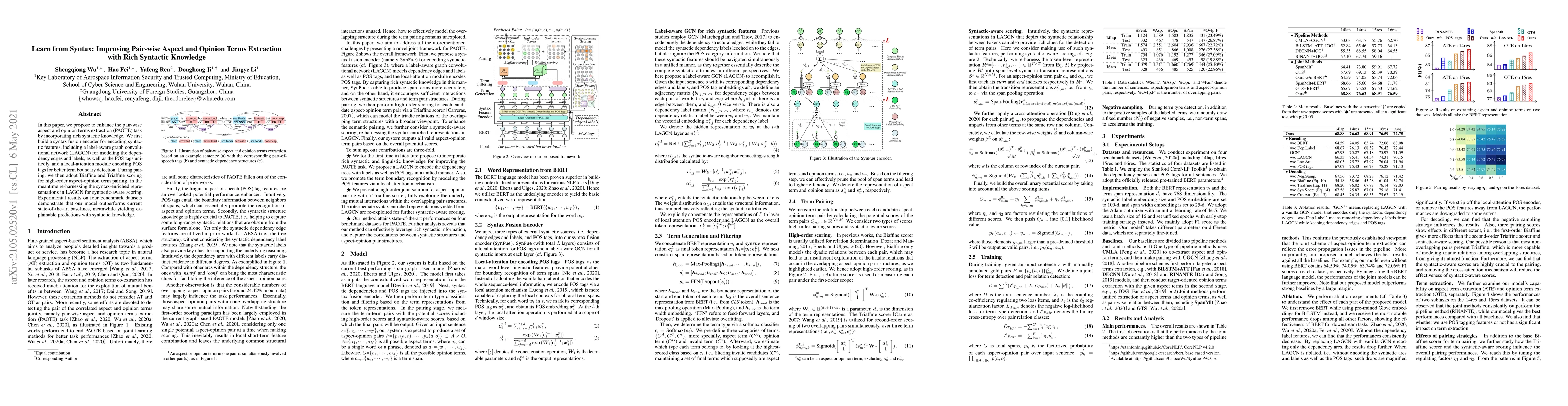 Thumbnail for Learn from Syntax: Improving Pair-wise Aspect and Opinion Terms
  Extractionwith Rich Syntactic Knowledge