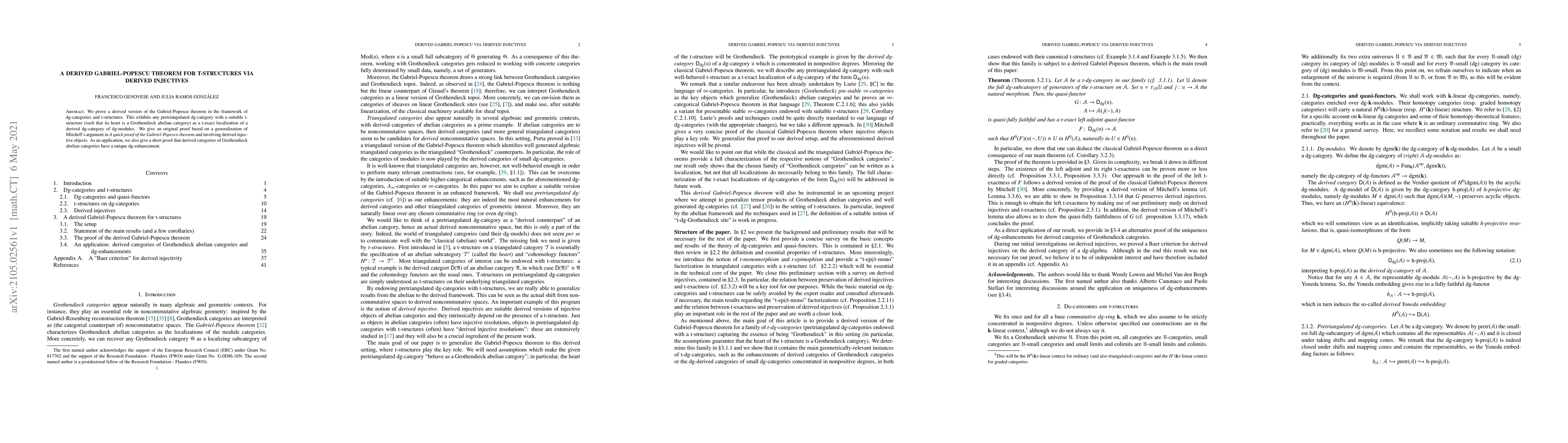 Thumbnail for A derived Gabriel-Popescu theorem for t-structures via derived
  injectives
