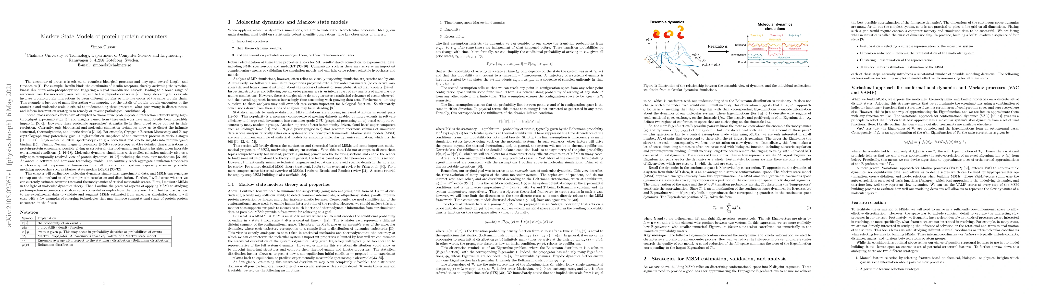 Thumbnail for Markov State Models of protein-protein encounters