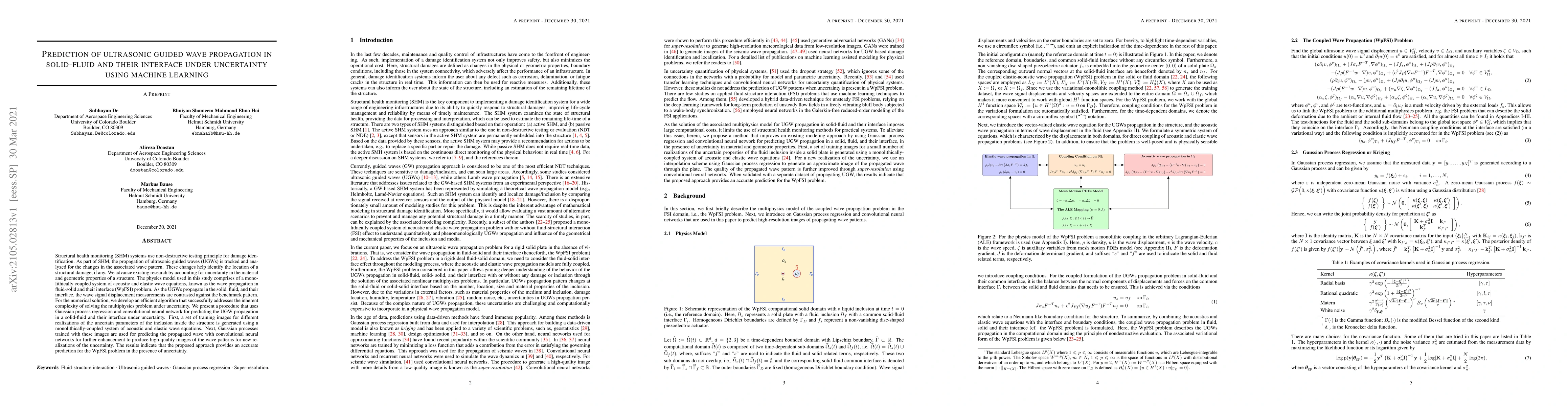 Thumbnail for Prediction of Ultrasonic Guided Wave Propagation in Solid-fluid and
  their Interface under Uncertainty using Machine Learning