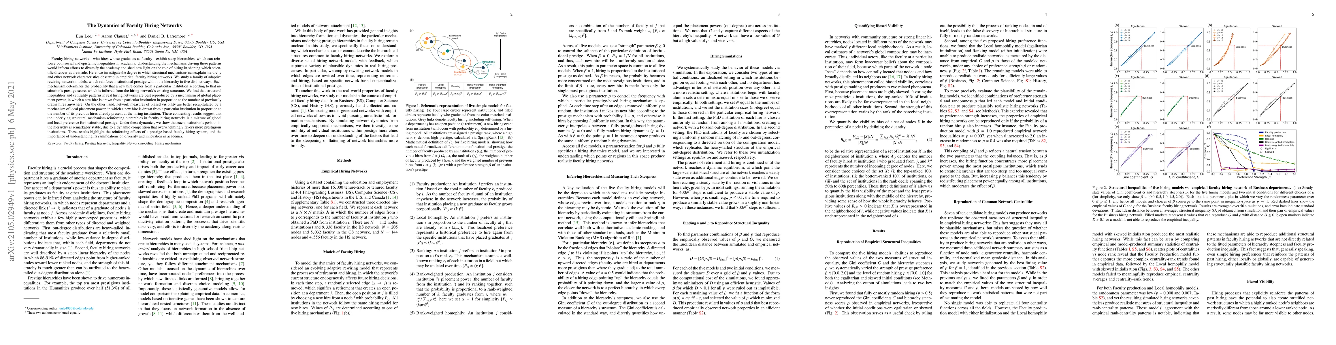 Thumbnail for The Dynamics of Faculty Hiring Networks