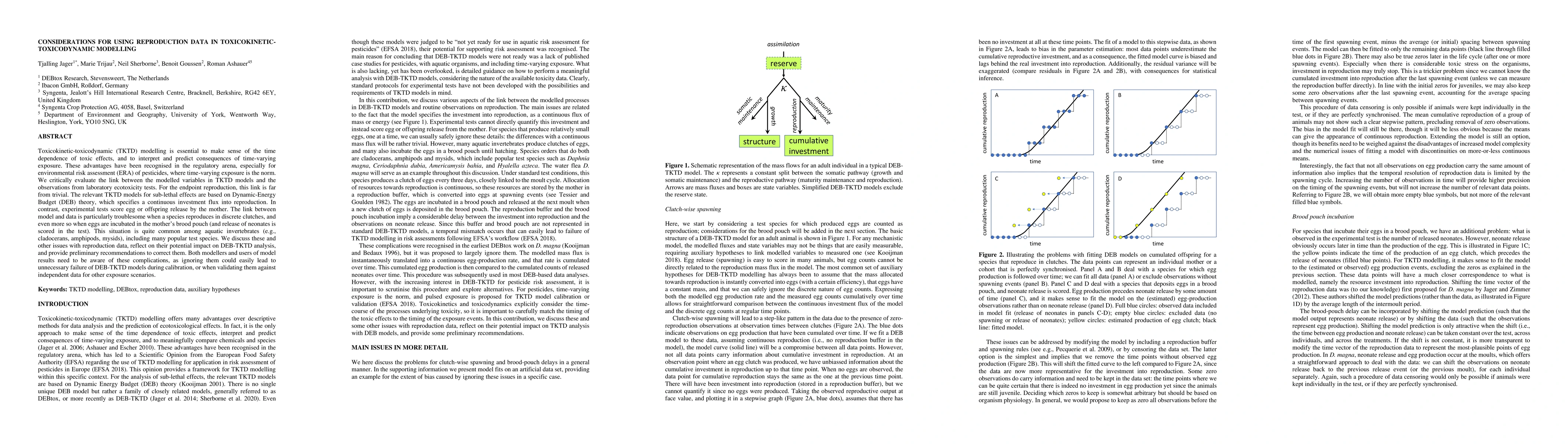 Thumbnail for Considerations for using reproduction data in
  toxicokinetic-toxicodynamic modelling