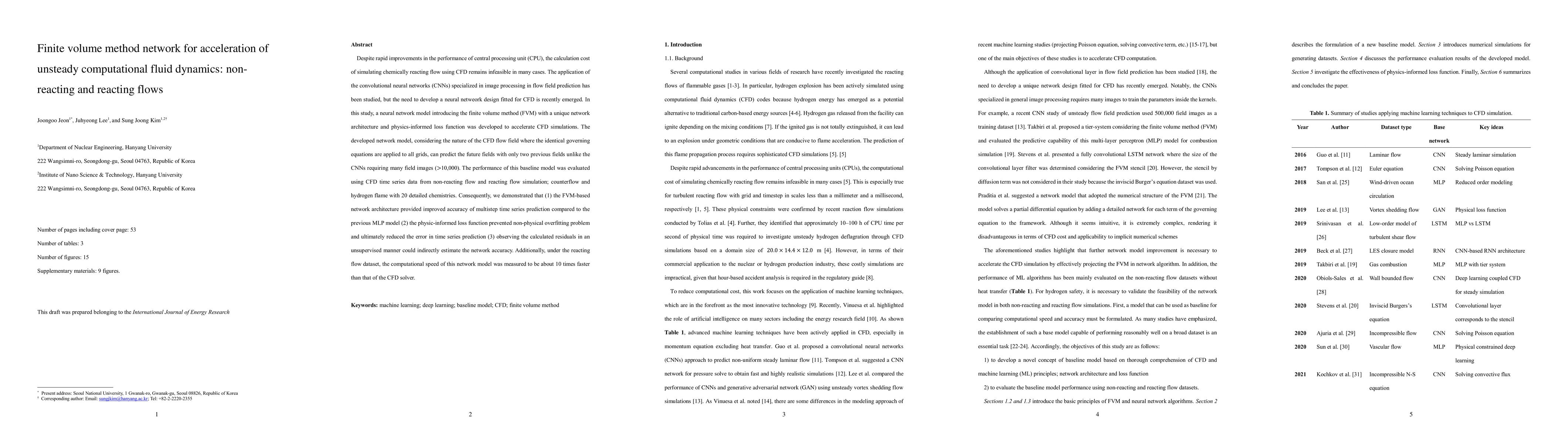 Thumbnail for Finite volume method network for acceleration of unsteady computational
  fluid dynamics: non-reacting and reacting flows