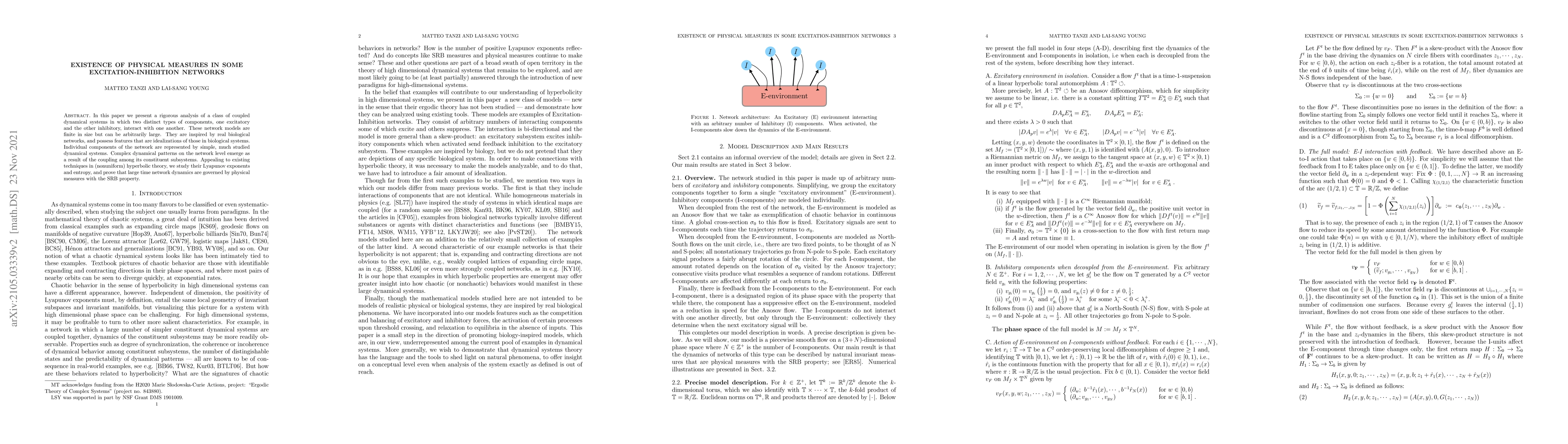 Thumbnail for Existence of physical measures in some Excitation-Inhibition Networks