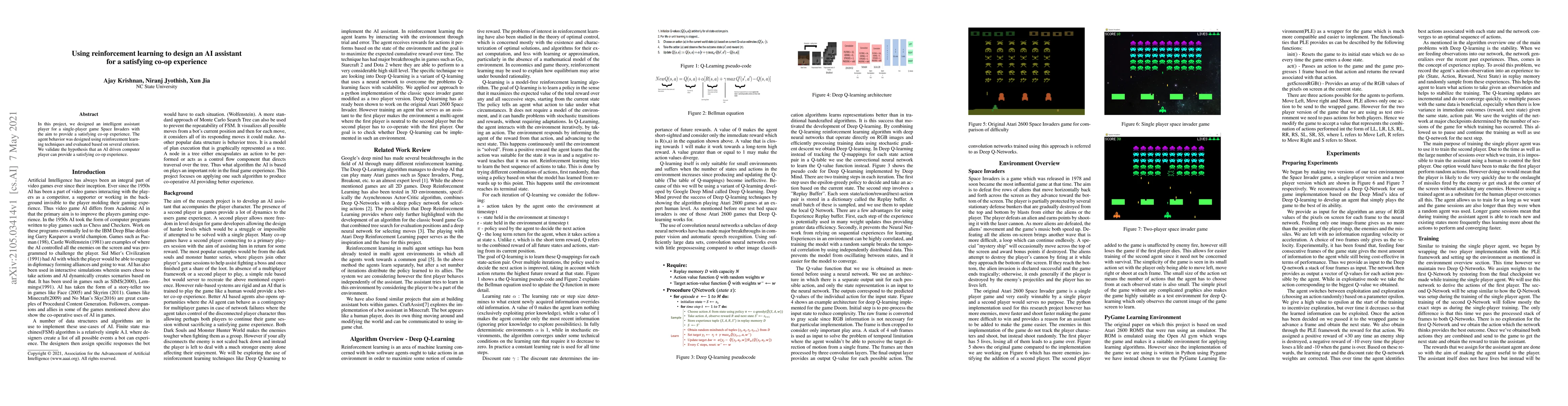 Thumbnail for Using reinforcement learning to design an AI assistantfor a satisfying
  co-op experience