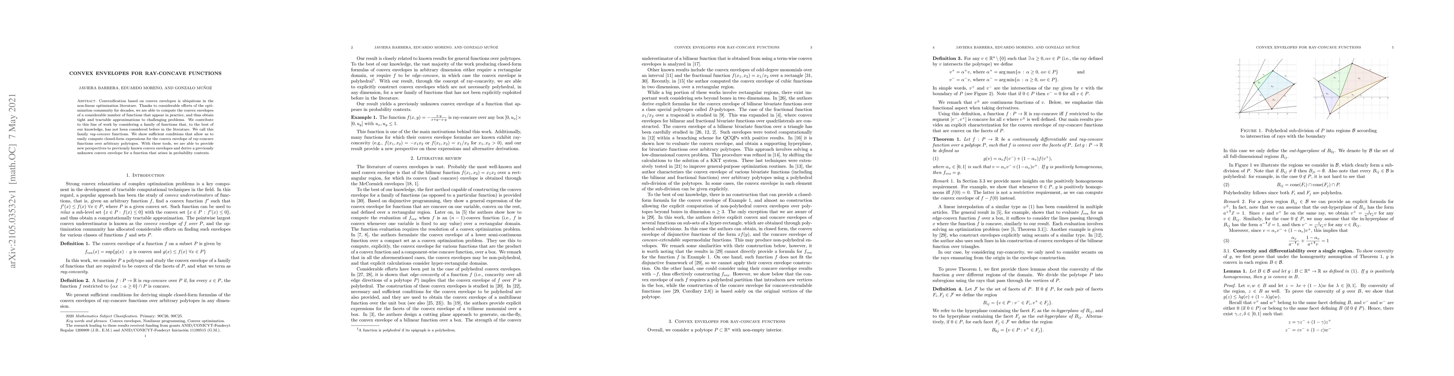Thumbnail for Convex envelopes for ray-concave functions