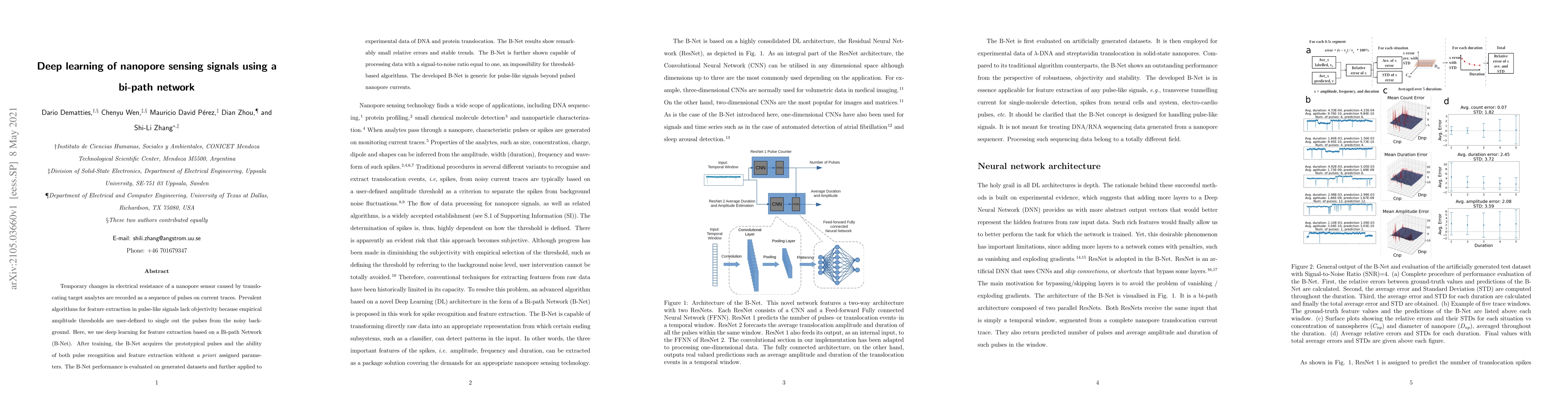Thumbnail for Deep learning of nanopore sensing signals using a bi-path network