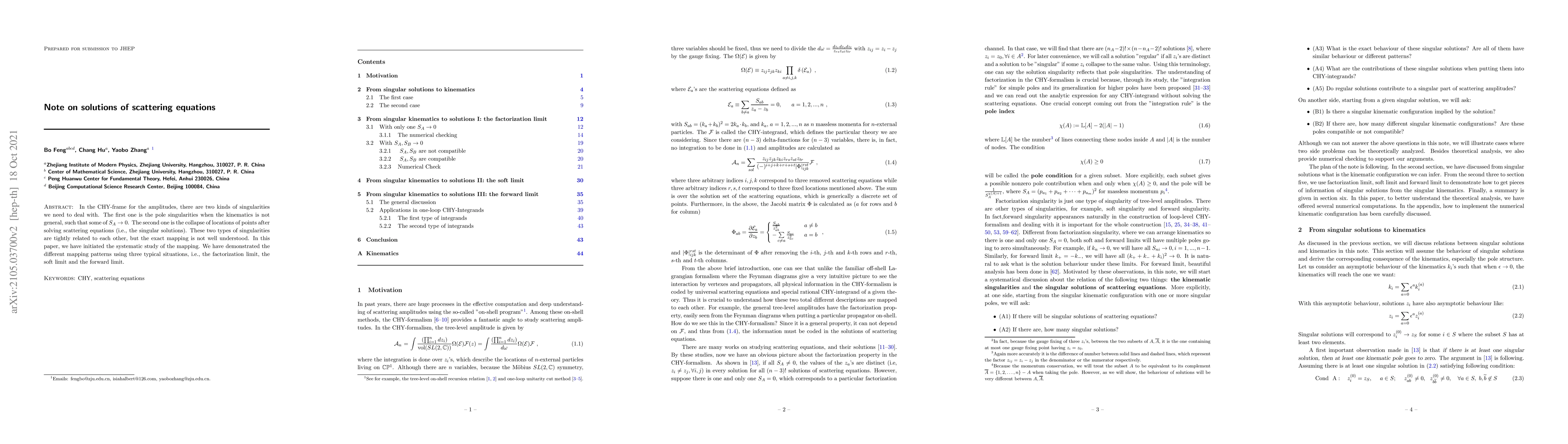 Thumbnail for Note on solutions of scattering equations