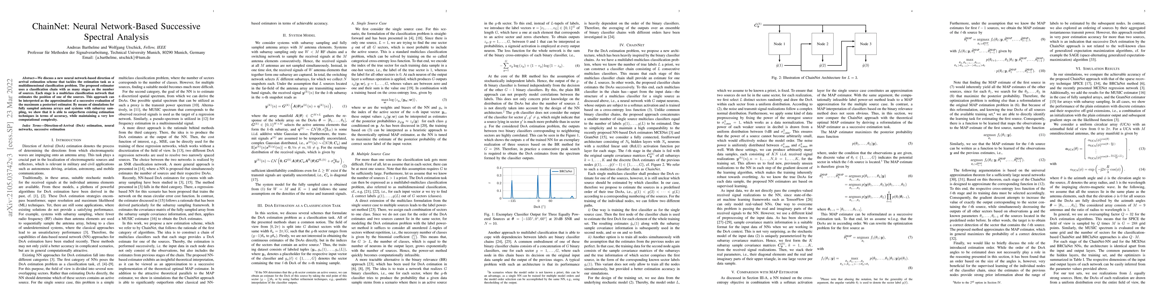 Thumbnail for ChainNet: Neural Network-Based Successive Spectral Analysis