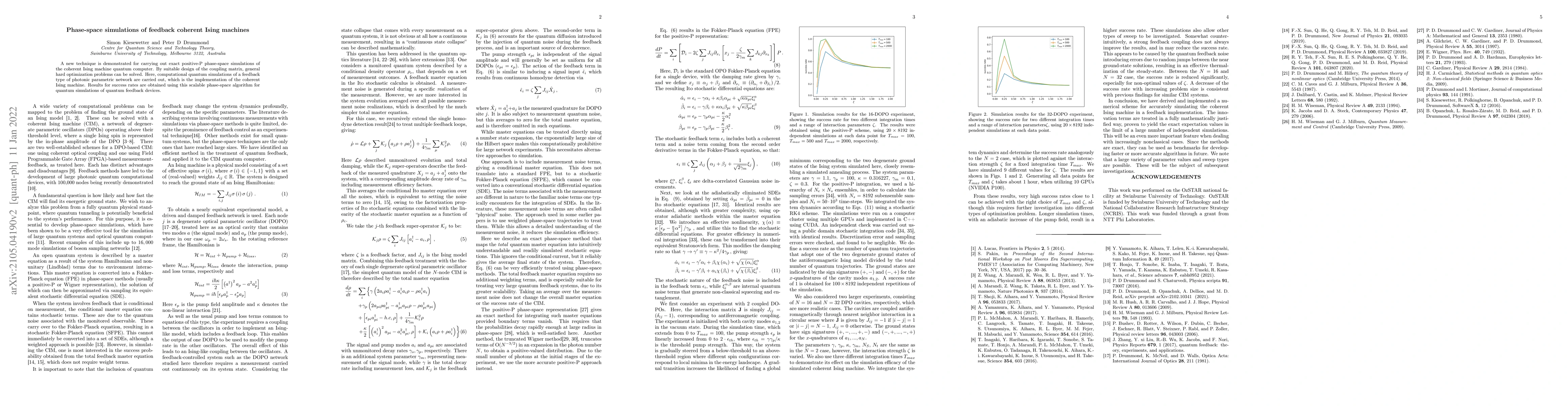Thumbnail for Phase-space simulations of feedback coherent Ising machines