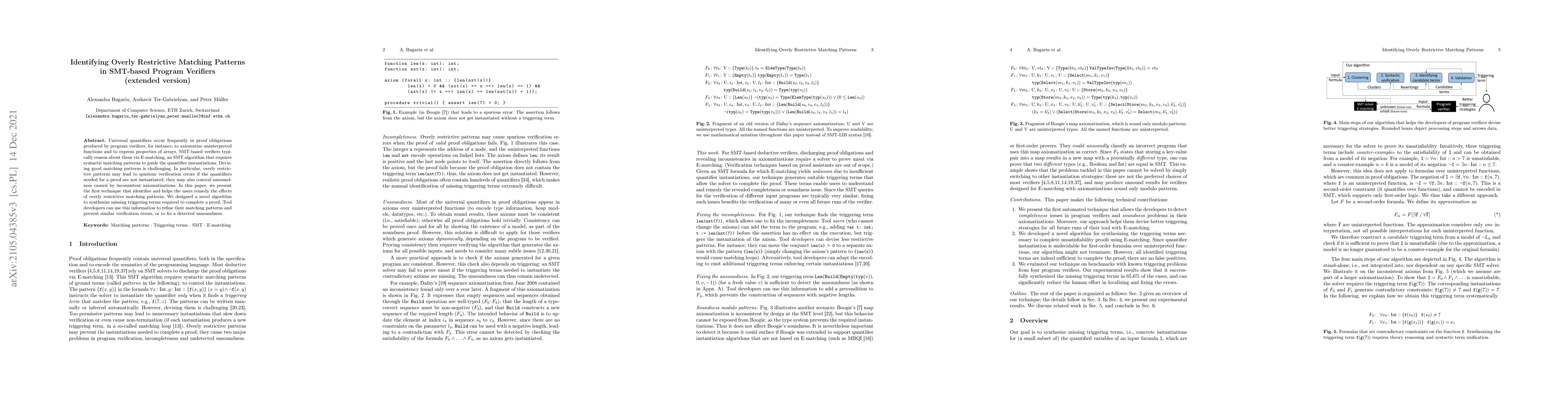 Thumbnail for Identifying Overly Restrictive Matching Patterns in SMT-based Program
  Verifiers (extended version)