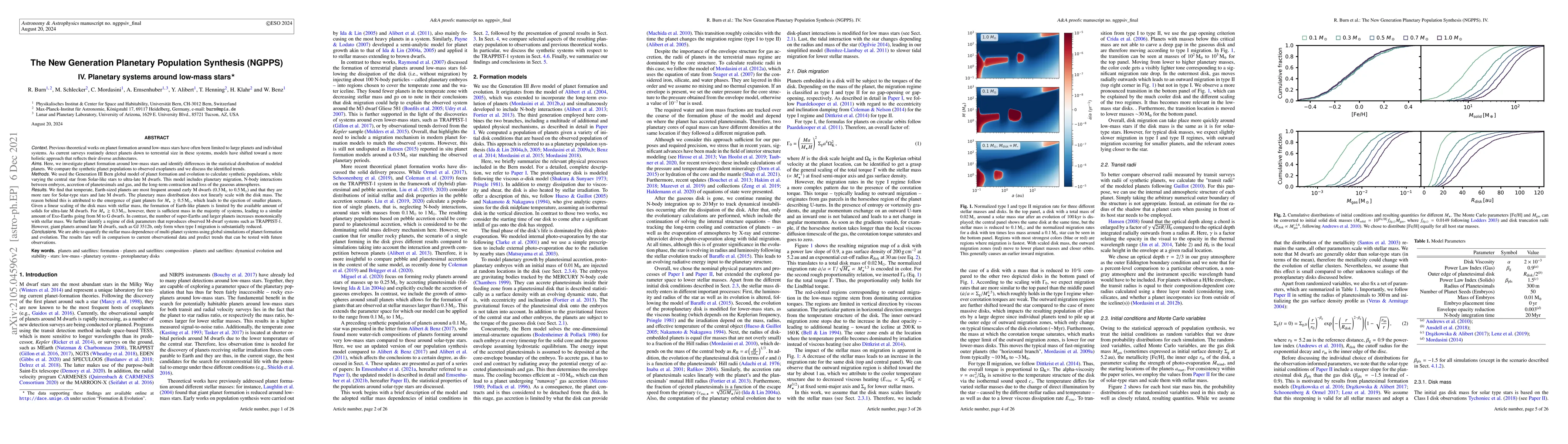 Thumbnail for The New Generation Planetary Population Synthesis (NGPPS). IV. Planetary
  systems around low-mass stars