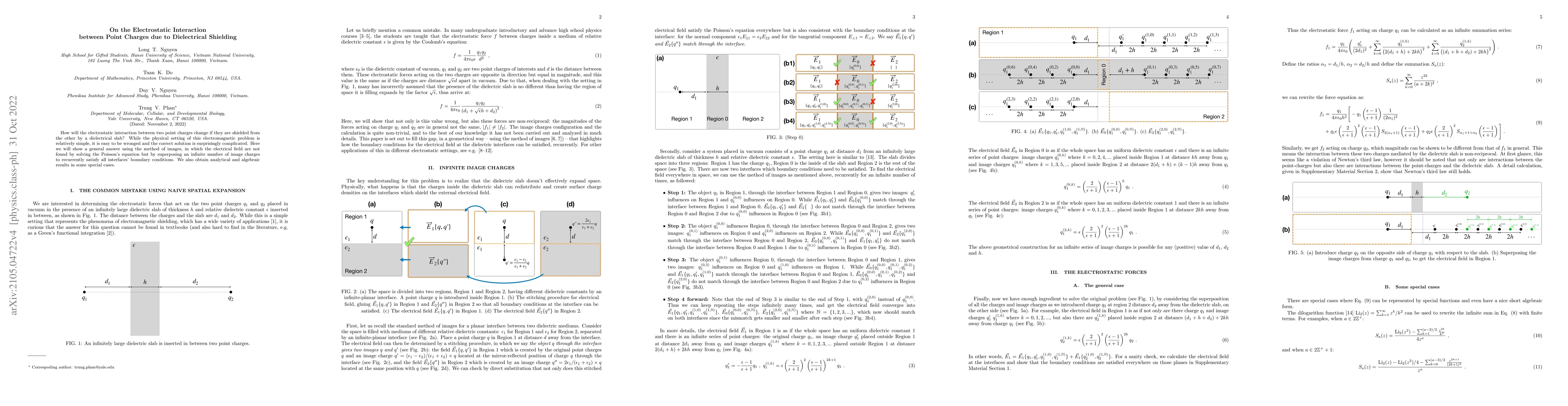 Thumbnail for On the Electrostatic Interaction between Point Charges due to
  Dielectrical Shielding