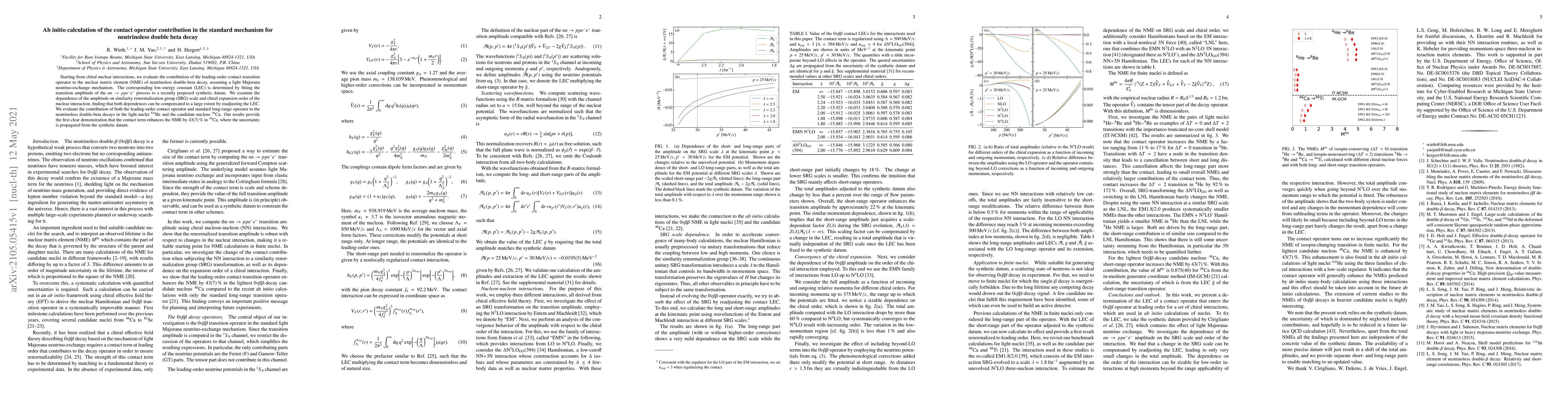 Thumbnail for Ab initio calculation of the contact operator contribution in the
  standard mechanism for neutrinoless double beta decay
