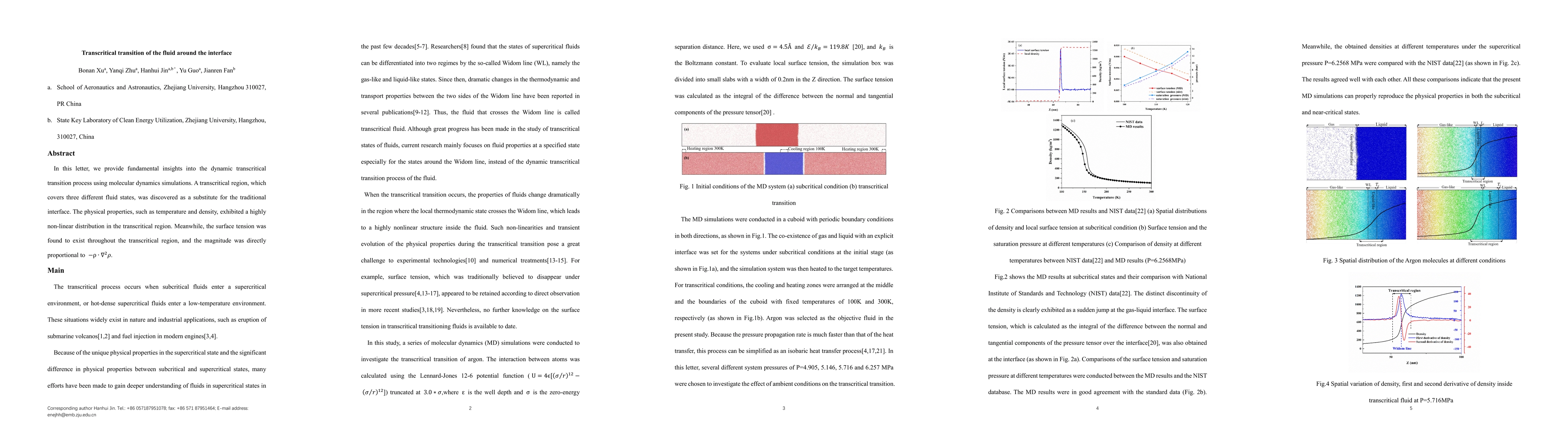 Thumbnail for Transcritical transition of the fluid around the interface
