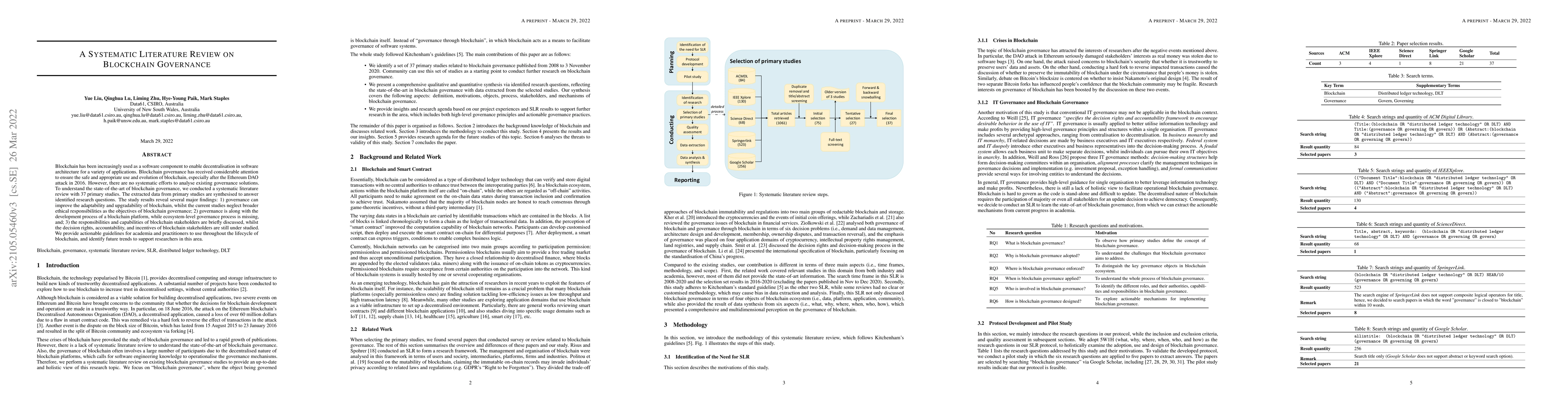 Thumbnail for A Systematic Literature Review on Blockchain Governance