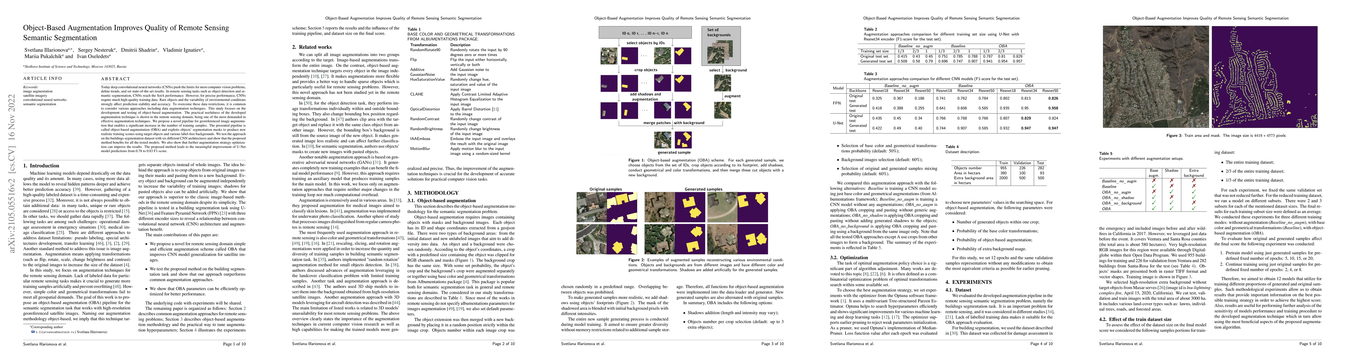Thumbnail for Object-Based Augmentation Improves Quality of Remote Sensing Semantic
  Segmentation
