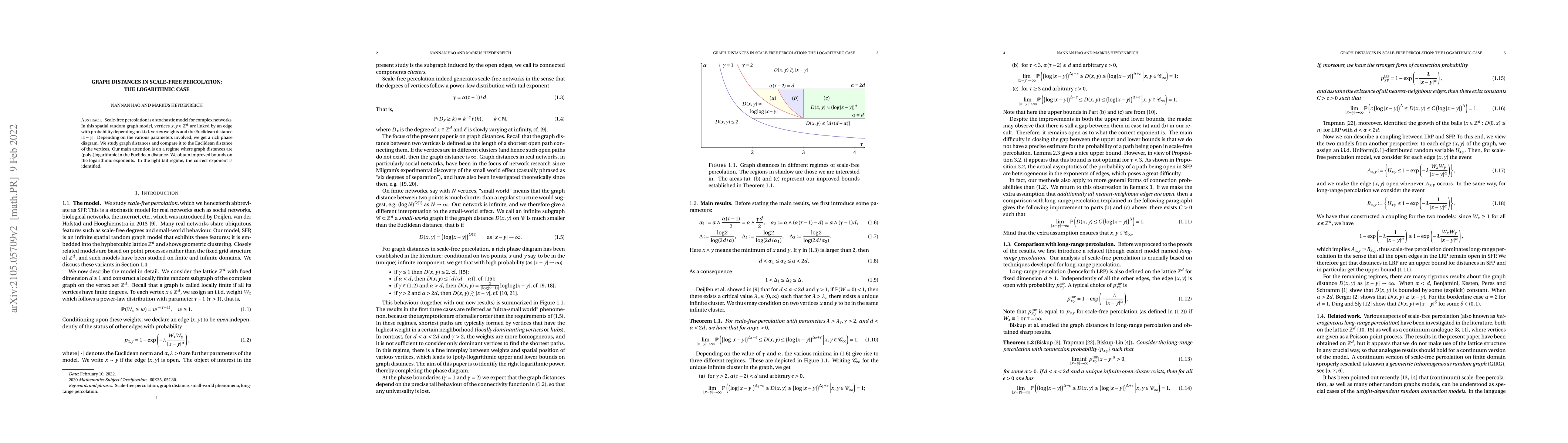 Thumbnail for Graph distances in scale-free percolation: the logarithmic case