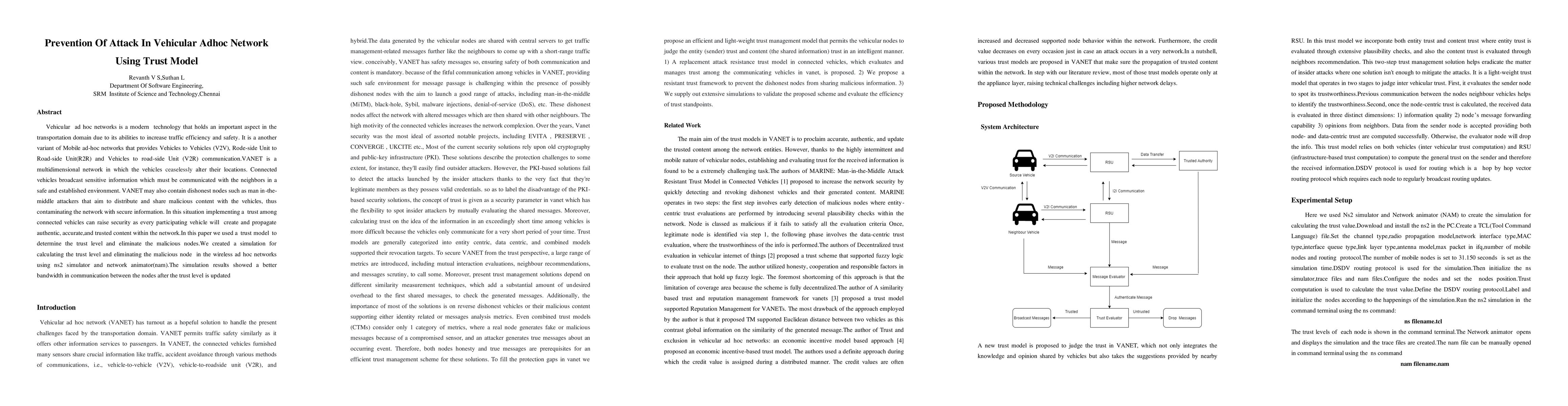 Thumbnail for Prevention Of Attack In Vehicular Adhoc Network Using Trust Model