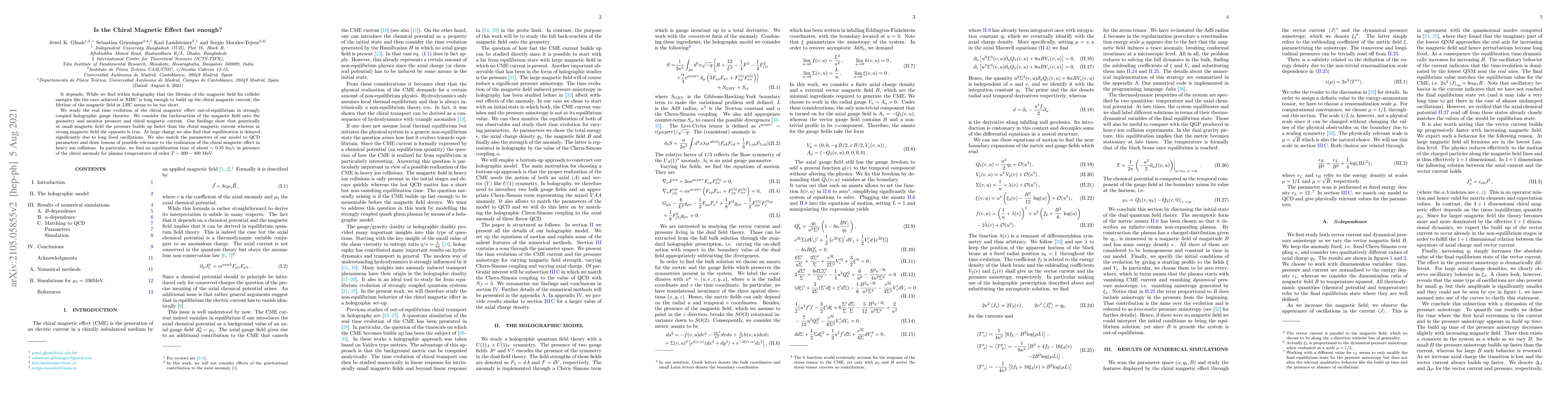 Thumbnail for Is the Chiral Magnetic Effect fast enough?