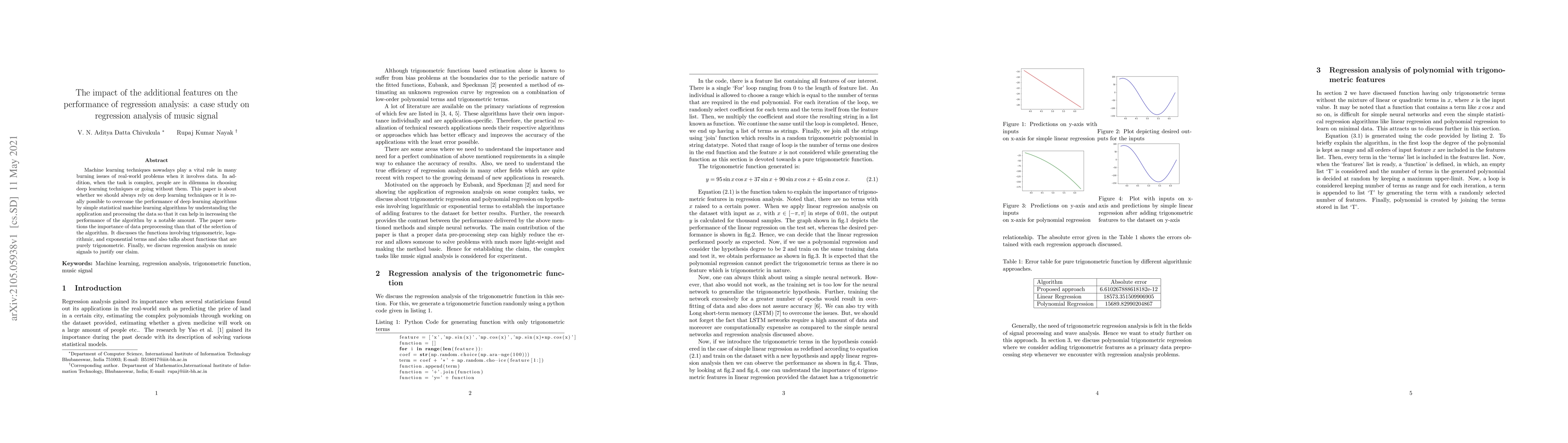 Thumbnail for The impact of the additional features on the performance of regression
  analysis: a case study on regression analysis of music signal
