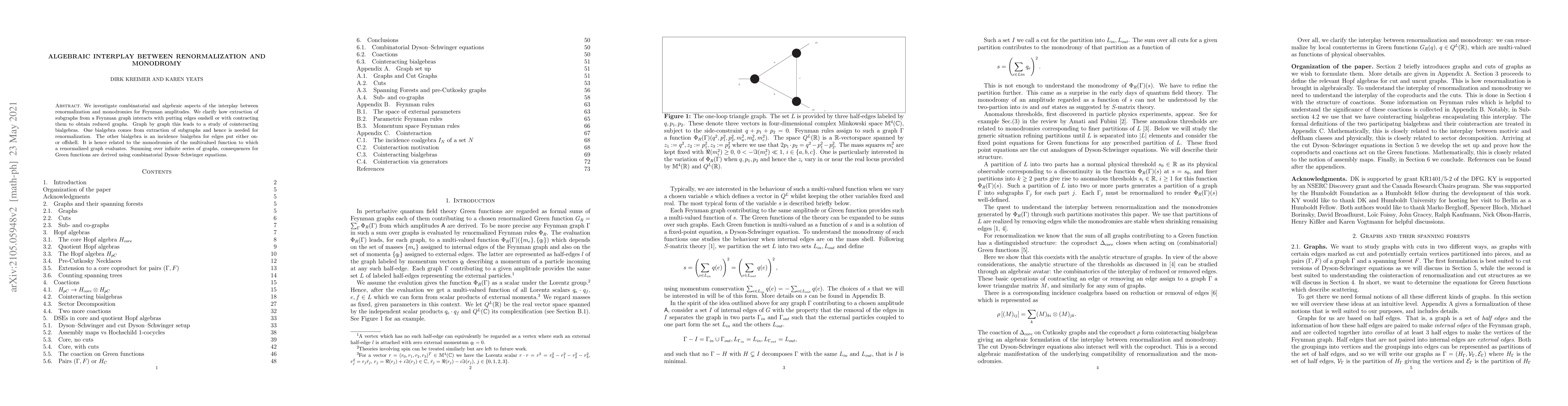 Thumbnail for Algebraic Interplay between Renormalization and Monodromy