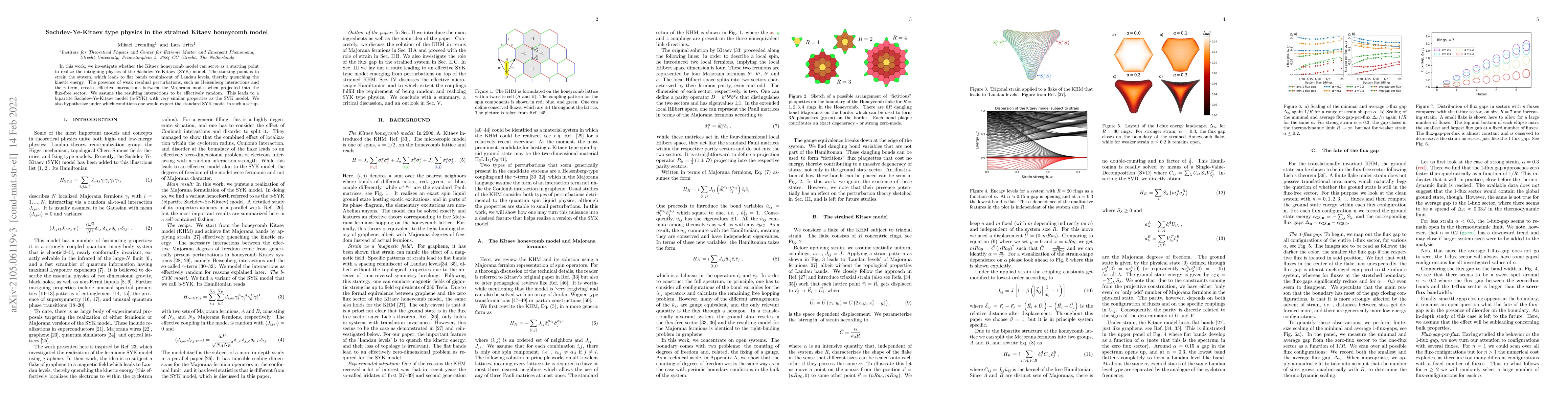 Thumbnail for Sachdev-Ye-Kitaev type physics in the strained Kitaev honeycomb model
