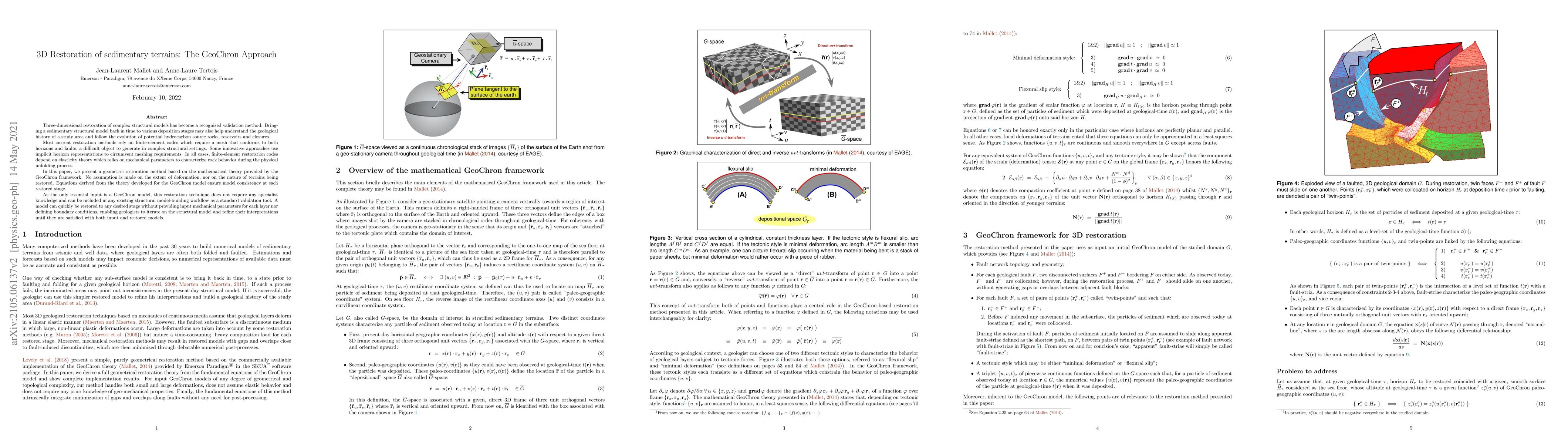 Thumbnail for 3D Restoration of sedimentary terrains: The GeoChron Approach