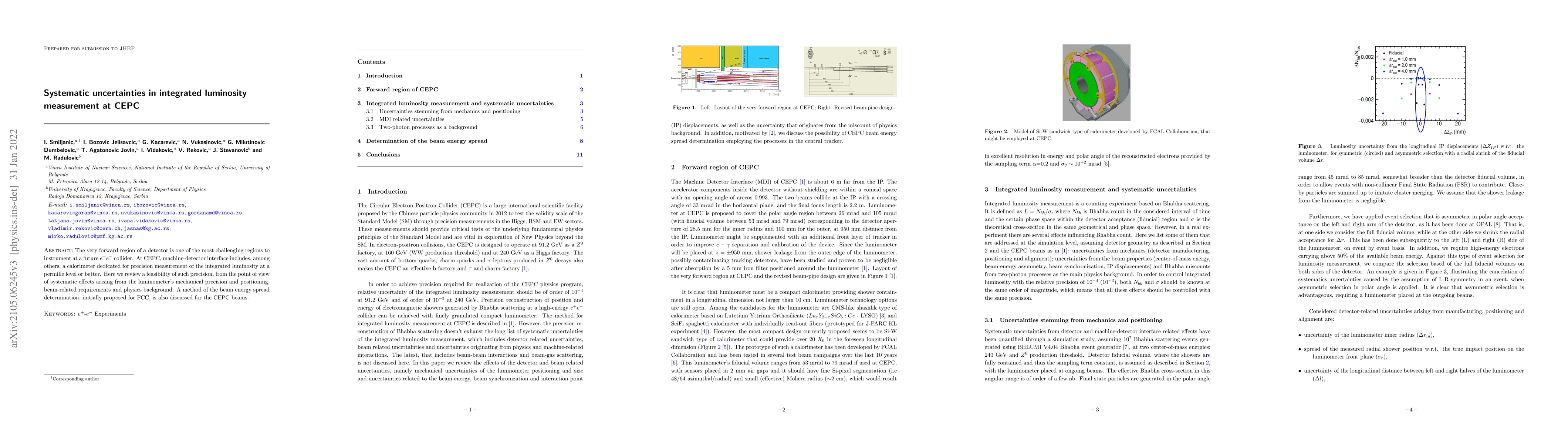 Thumbnail for Integrated luminosity measurement at CEPC