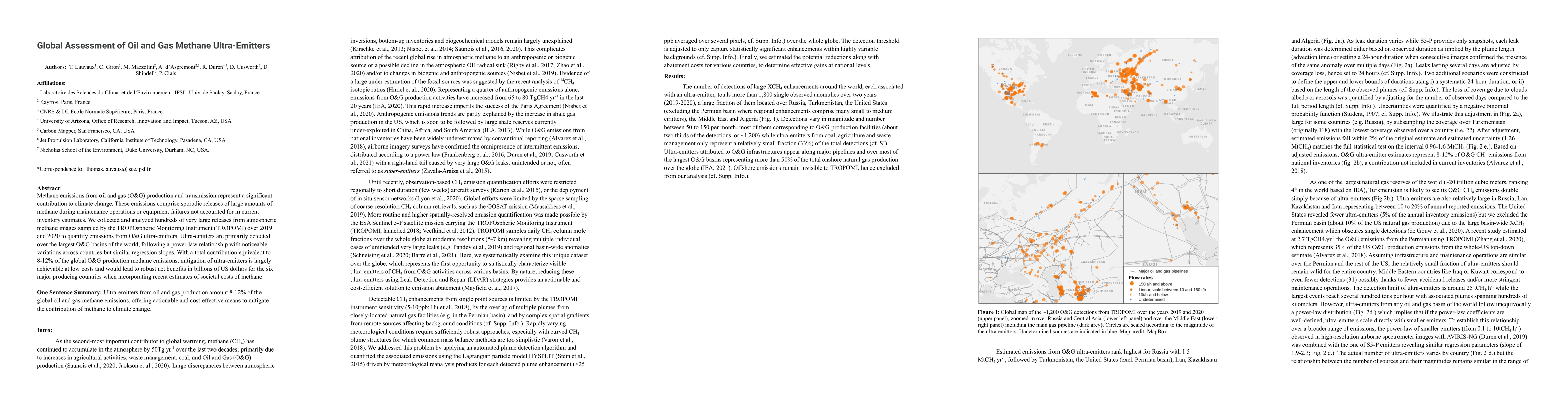 Thumbnail for Global Assessment of Oil and Gas Methane Ultra-Emitters