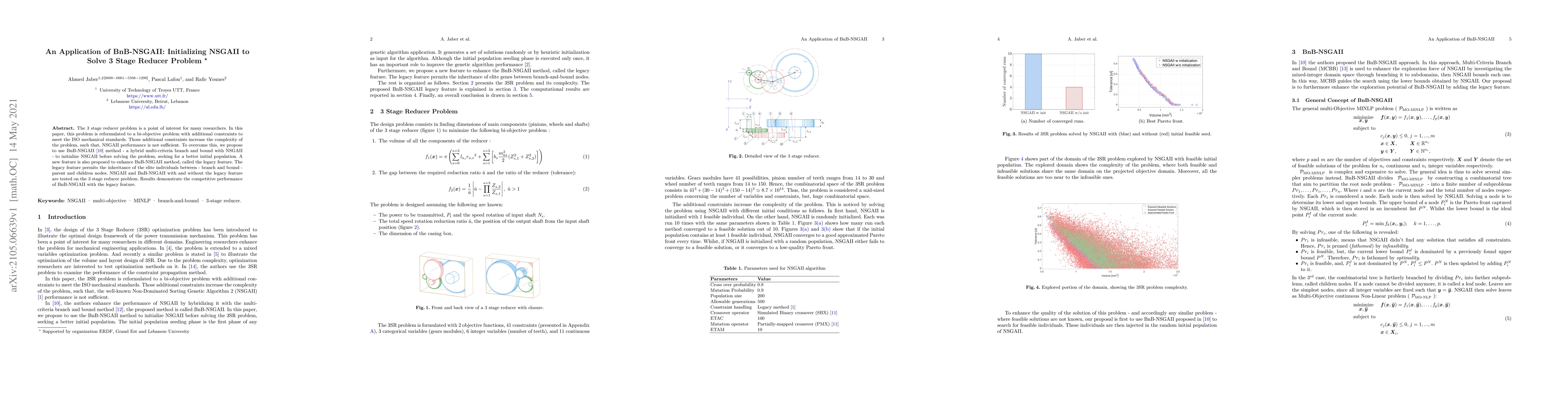 Thumbnail for An Application of BnB-NSGAII: Initializing NSGAII to Solve 3 Stage
  Reducer Problem