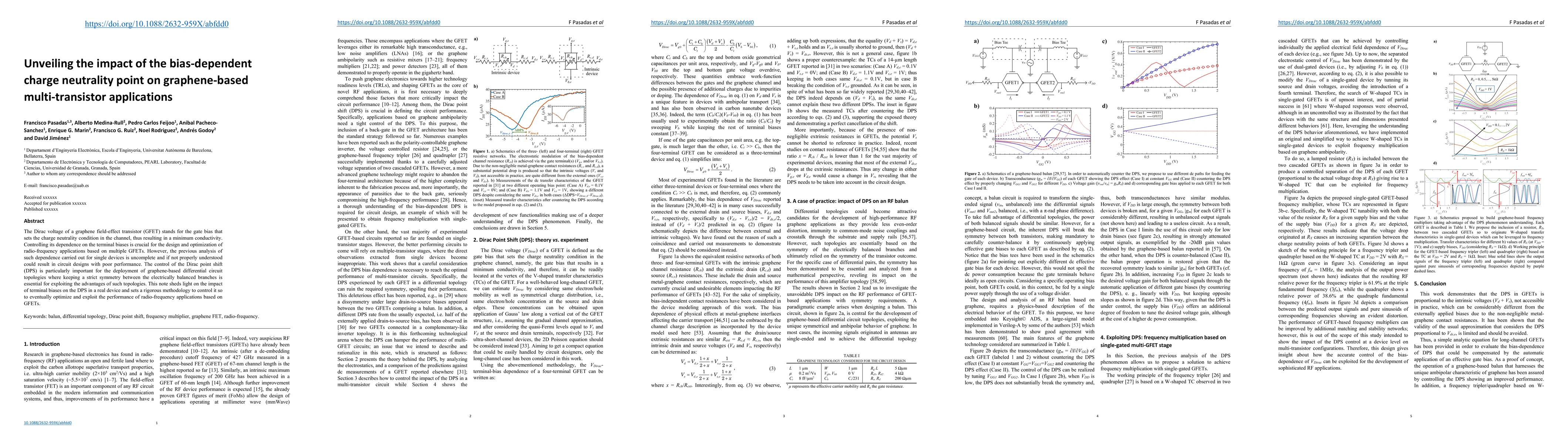 Thumbnail for Unveiling the impact of the bias-dependent charge neutrality point on
  graphene-based multi-transistor applications