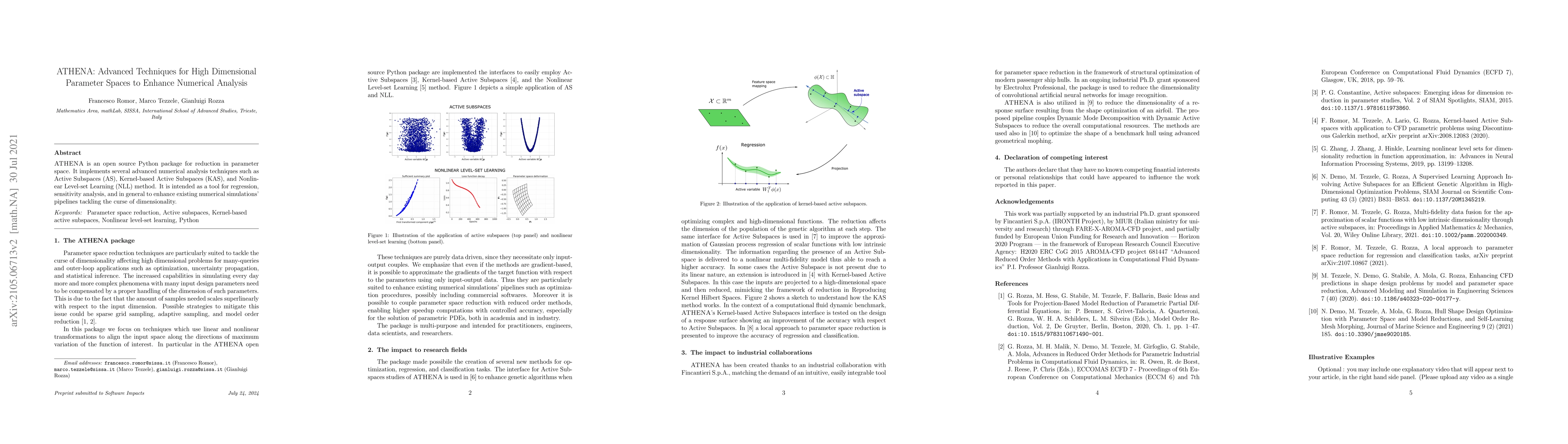 Thumbnail for ATHENA: Advanced Techniques for High Dimensional Parameter Spaces to
  Enhance Numerical Analysis