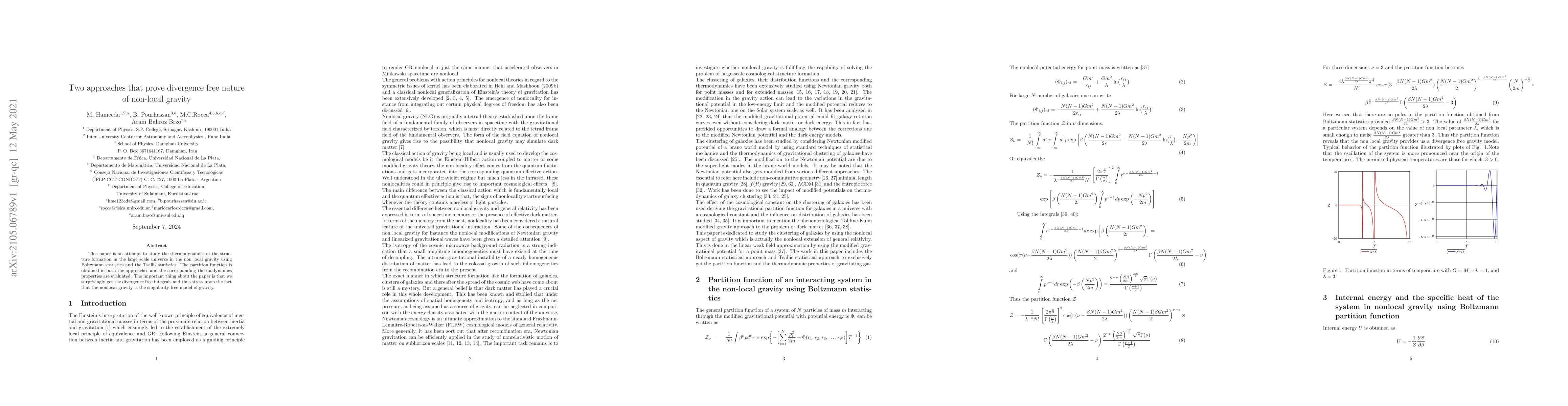 Thumbnail for Two approaches that prove divergence free nature of non-local gravity