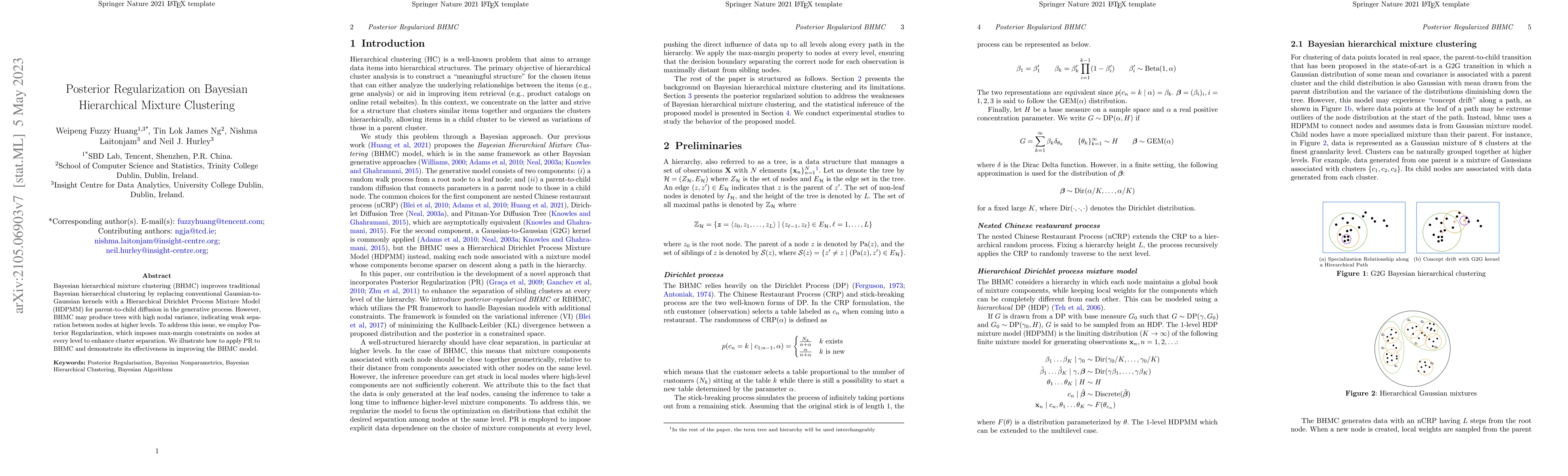 Thumbnail for Posterior Regularization on Bayesian Hierarchical Mixture Clustering