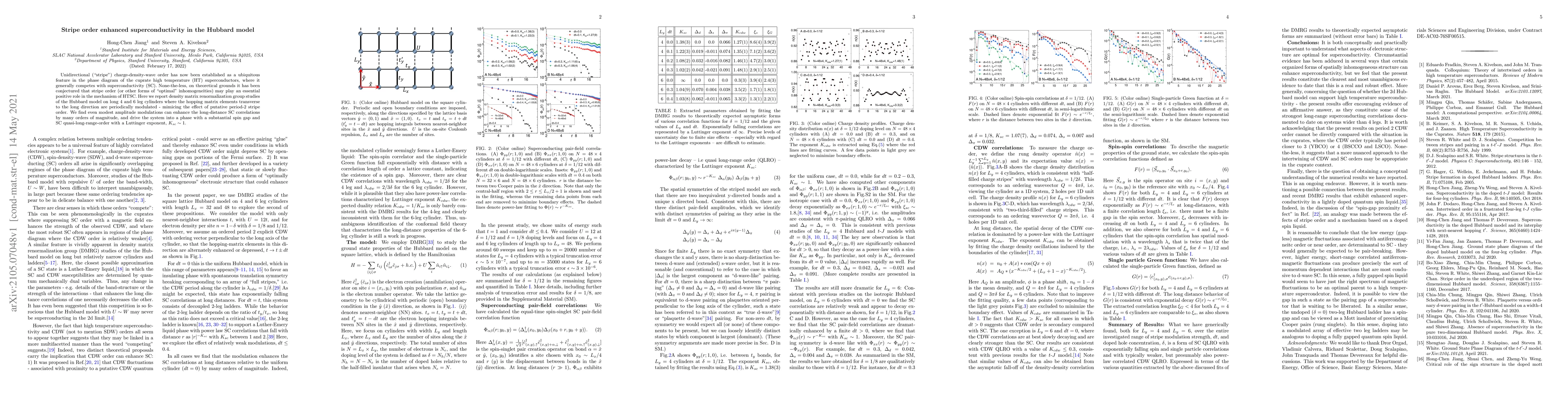 Thumbnail for Stripe order enhanced superconductivity in the Hubbard model